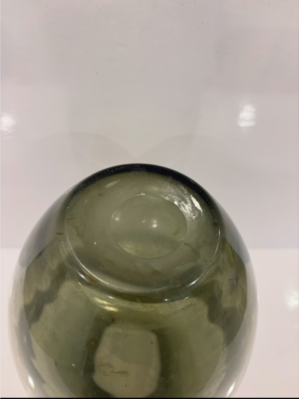 Murano Style Contemporary Art Hand-Blown Glass Vase tall  Heavy vintage - Picture 3 of 3